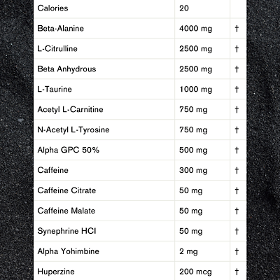 Menace High-Stim Pre-Workout