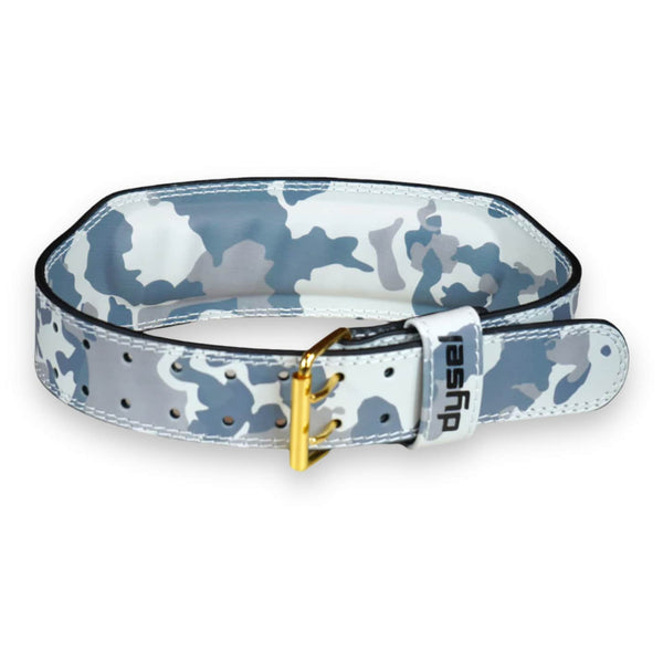 Dysel Powerlifting Belt - Desert Camo With Gold Lever